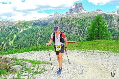Sebastian lors de Lavaredo Ultra Trail 2021