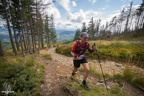 Marcin lors de Beskidy Ultra Trail 2021