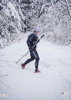 Katarzyna lors de Winter Trail Małopolska 2022