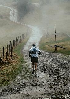 Michał lors de Baran Trail Race Zima 2024