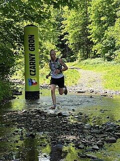 Konrad lors de Ultramaraton Beskidzki Topór 2024
