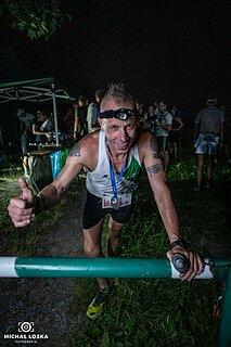 Konrad lors de Nocny Bieg Grand Prix Krakowa 2024