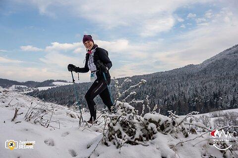 Katarzyna lors de Winter Trail Małopolska 2024