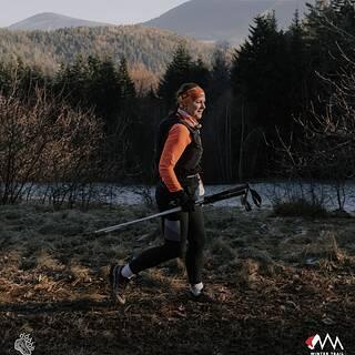 Katarzyna lors de Winter Trail Małopolska 2025