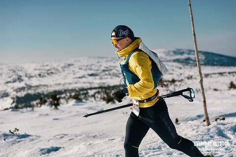 Przemysław lors de Zimowy Ultramaraton Karkonoski 2026