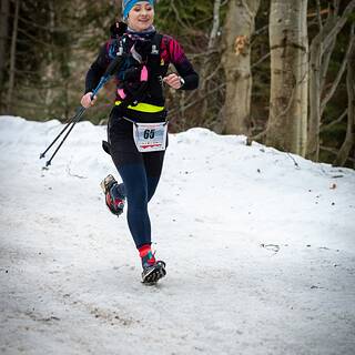 Sabina lors de Turbacz Winter Trail 2026