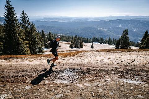 Michał lors de Baran Trail Race Zima 2026