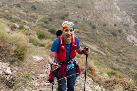 Marta lors de Ultra Sierra Nevada 2026